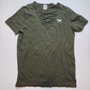 Victoria's Secret PINK Teen Green Front Lace Green Top Size S/P/CH 170/88A